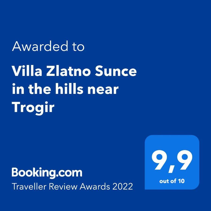 Villa Zlatno Sunce In The Hills Near Trogir Vrsine Exterior photo